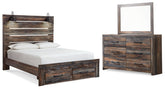 J&M Furniture - Ashley Furniture - Drystan Queen Panel Storage Bed, Dresser and Mirror - Queen Panel Storage Bed, Dresser and Mirror - B211B63
